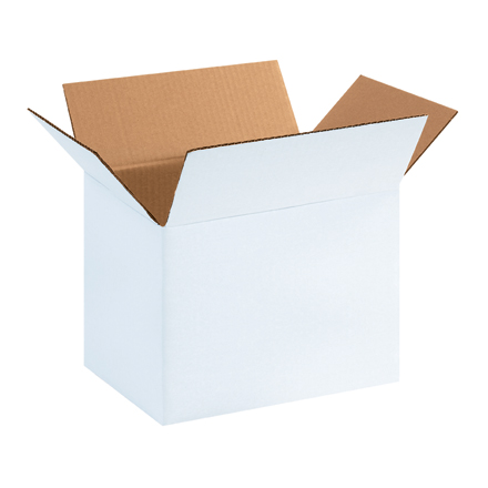 11 3/4 x 8 3/4 x 8 3/4" White Corrugated Boxes