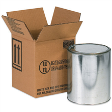 6 7/8 x 6 7/8 x 7 7/8" 1 - 1 Gallon Haz Mat Boxes
