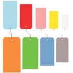 13 Pt. Shipping Tags - Colors-Pre-Wired