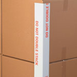 DO NOT DOUBLE STACK Edge Protectors
