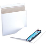 White Gusseted Flat Mailers