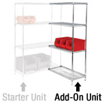 Adjustable Open Wire Shelving Add-On Units