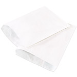 White Flat Merchandise Bags