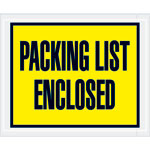 Packing List Enclosed (Full Face) Envelopes