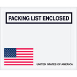 U.S.A. "Packing List Enclosed" Envelopes