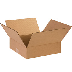 14" x 14" x 4" Flat Corrugated Boxes