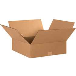 15" x 15" x 5"  Flat Corrugated Boxes