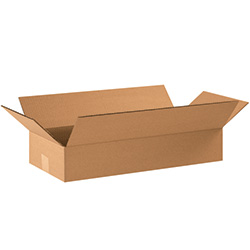 22" x 10" x 4" Flat Corrugated Boxes