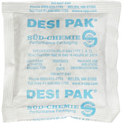 1 1/2" x 3 1/4" x 1/4" Tyvek®  Clay Desiccants - 5 Gallon Pail