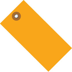 3 1/4" x 1 5/8" Orange Tyvek® Shipping Tag