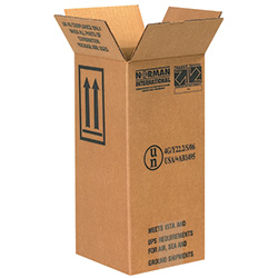 6" x 6" x 12 3/4" 1 - 1 Gallon Plastic Jug Haz Mat Boxes