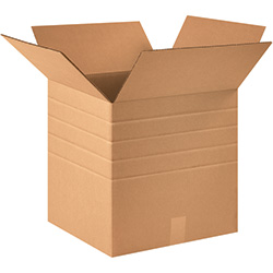 16" x 16" x 16" Multi-Depth Corrugated Boxes