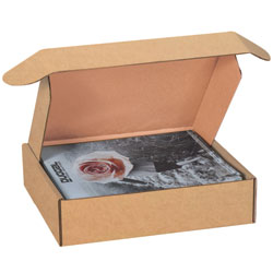 12 1/8" x 9 1/4" x 2" Kraft Deluxe Literature Mailer