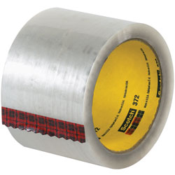 3" x 55 yds. Clear (6 Pack) 3M - 372 Carton Sealing Tape