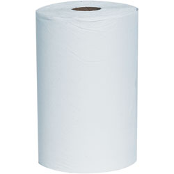 8" x 425' Kleenex White Hard Wound Roll Towels